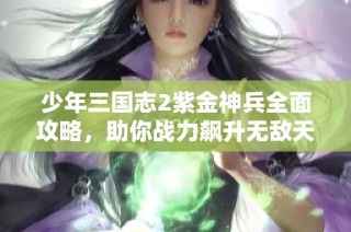 少年三国志2紫金神兵全面攻略，助你战力飙升无敌天下
