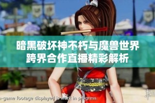 暗黑破坏神不朽与魔兽世界跨界合作直播精彩解析