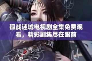 孤战迷城电视剧全集免费观看，精彩剧集尽在眼前