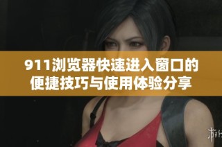 911浏览器快速进入窗口的便捷技巧与使用体验分享