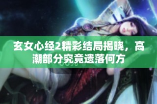 玄女心经2精彩结局揭晓，高潮部分究竟遗落何方