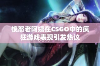 愤怒老阿姨在CSGO中的疯狂游戏表现引发热议