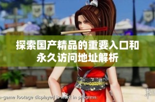 探索国产精品的重要入口和永久访问地址解析