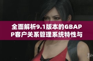 全面解析9.1版本的GBAPP客户关系管理系统特性与应用