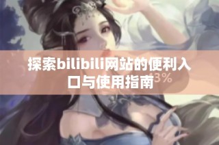 探索bilibili网站的便利入口与使用指南