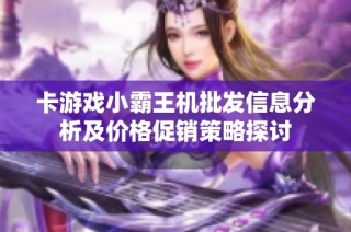 卡游戏小霸王机批发信息分析及价格促销策略探讨