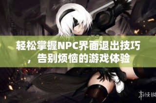 轻松掌握NPC界面退出技巧，告别烦恼的游戏体验