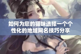 如何为您的猫咪选择一个个性化的地域网名技巧分享