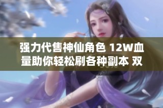 强力代售神仙角色 12W血量助你轻松刷各种副本 双卡心法80配置提升游戏体验
