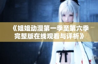 《姐姐动漫第一季至第六季完整版在线观看与评析》