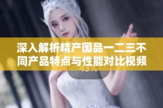 深入解析精产国品一二三不同产品特点与性能对比视频