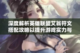 深度解析英雄联盟艾翁符文搭配攻略以提升游戏实力与操作技巧