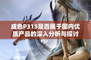 成色P31S是否属于国内优质产品的深入分析与探讨