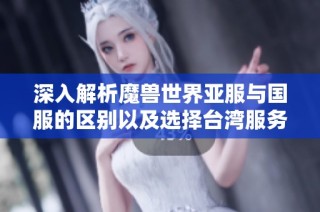 深入解析魔兽世界亚服与国服的区别以及选择台湾服务器的利弊分析