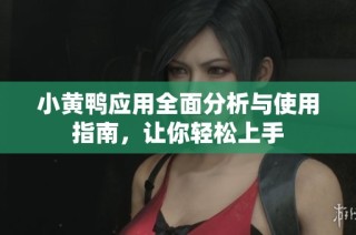 小黄鸭应用全面分析与使用指南，让你轻松上手
