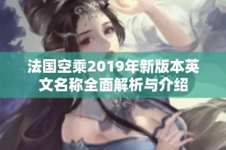 法国空乘2019年新版本英文名称全面解析与介绍