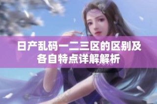 日产乱码一二三区的区别及各自特点详解解析
