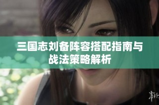 三国志刘备阵容搭配指南与战法策略解析