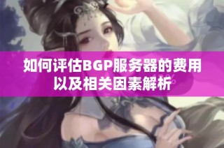 如何评估BGP服务器的费用以及相关因素解析