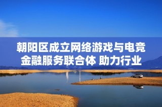 朝阳区成立网络游戏与电竞金融服务联合体 助力行业健康发展和创新融合