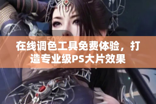 在线调色工具免费体验，打造专业级PS大片效果