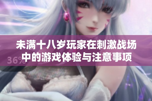 未满十八岁玩家在刺激战场中的游戏体验与注意事项