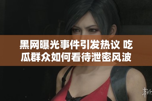 黑网曝光事件引发热议 吃瓜群众如何看待泄密风波