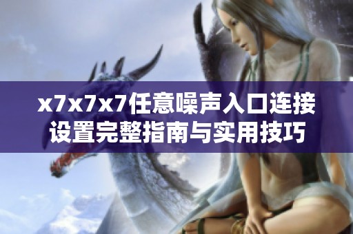 x7x7x7任意噪声入口连接设置完整指南与实用技巧