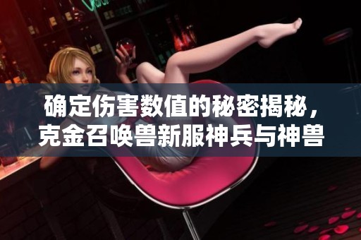 确定伤害数值的秘密揭秘，克金召唤兽新服神兵与神兽至尊包的深度解析