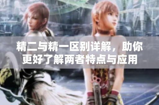 精二与精一区别详解，助你更好了解两者特点与应用