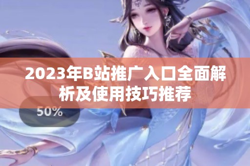 2023年B站推广入口全面解析及使用技巧推荐