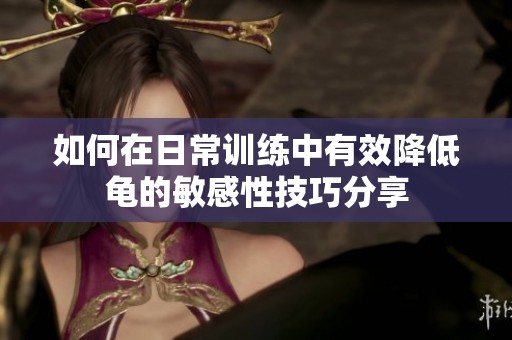 如何在日常训练中有效降低龟的敏感性技巧分享