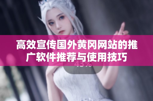 高效宣传国外黄冈网站的推广软件推荐与使用技巧