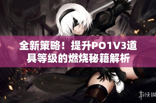 全新策略！提升PO1V3道具等级的燃烧秘籍解析