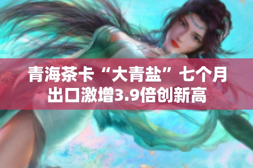 青海茶卡“大青盐”七个月出口激增3.9倍创新高