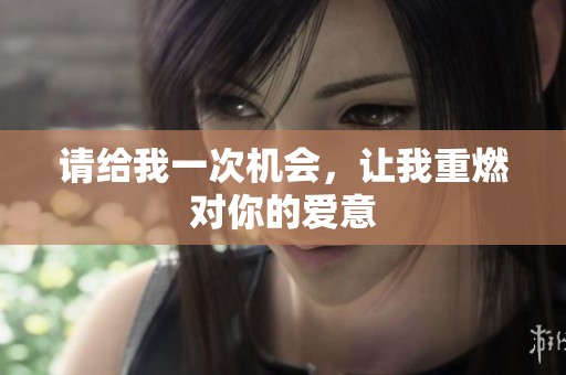 请给我一次机会，让我重燃对你的爱意