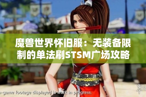 魔兽世界怀旧服：无装备限制的单法刷STSM广场攻略分享
