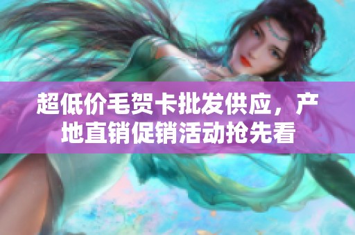 超低价毛贺卡批发供应，产地直销促销活动抢先看