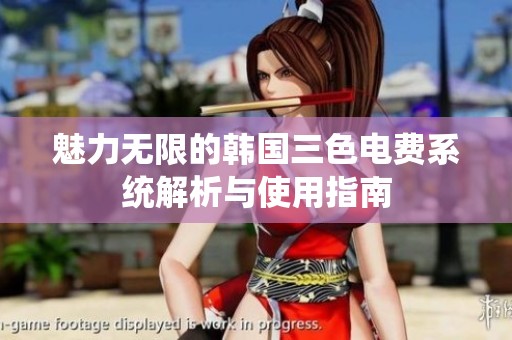 魅力无限的韩国三色电费系统解析与使用指南
