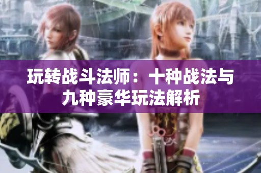 玩转战斗法师：十种战法与九种豪华玩法解析