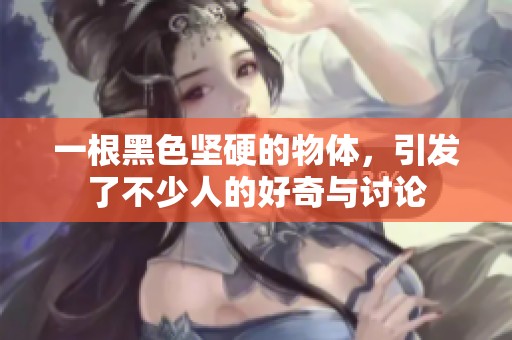 一根黑色坚硬的物体，引发了不少人的好奇与讨论