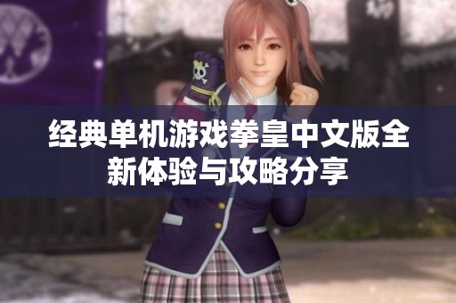 经典单机游戏拳皇中文版全新体验与攻略分享