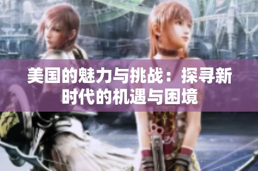 美国的魅力与挑战：探寻新时代的机遇与困境