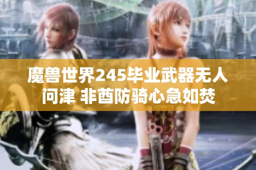 魔兽世界245毕业武器无人问津 非酋防骑心急如焚