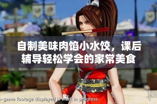 自制美味肉馅小水饺，课后辅导轻松学会的家常美食
