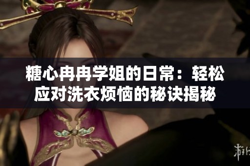 糖心冉冉学姐的日常：轻松应对洗衣烦恼的秘诀揭秘