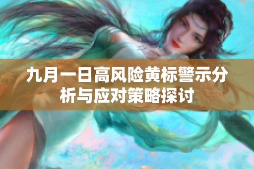 九月一日高风险黄标警示分析与应对策略探讨
