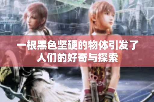 一根黑色坚硬的物体引发了人们的好奇与探索