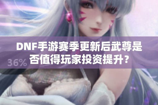DNF手游赛季更新后武尊是否值得玩家投资提升？