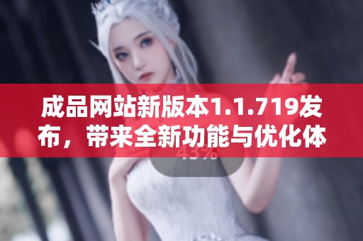 成品网站新版本1.1.719发布，带来全新功能与优化体验